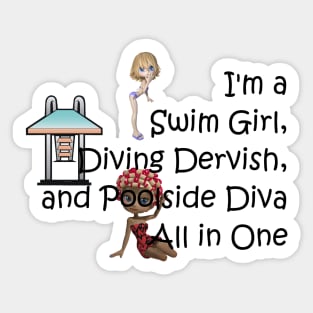 Swim Diva Sticker